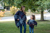 MOMMY PLAID PONCHO - 4 COLORS