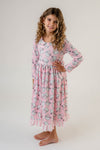 PINK SANTA LONG SLEEVES NIGHTGOWN