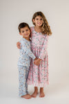 PINK SANTA LONG SLEEVES NIGHTGOWN
