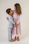 PINK SANTA LONG SLEEVES NIGHTGOWN