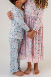 PINK SANTA LONG SLEEVES NIGHTGOWN