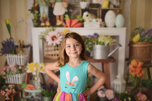 BUNNY RAINBOW TUTU DRESS