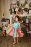 BUNNY RAINBOW TUTU DRESS