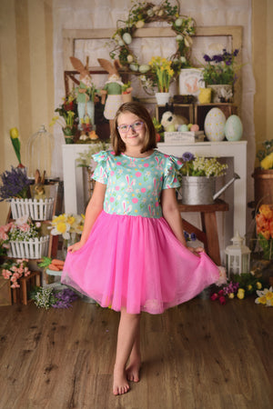 EASTER BUNNY PINK TUTU DRESS