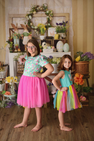 EASTER BUNNY PINK TUTU DRESS