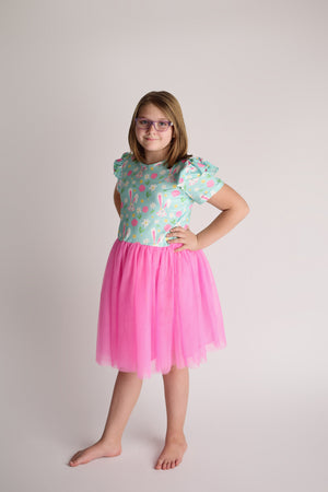 EASTER BUNNY PINK TUTU DRESS