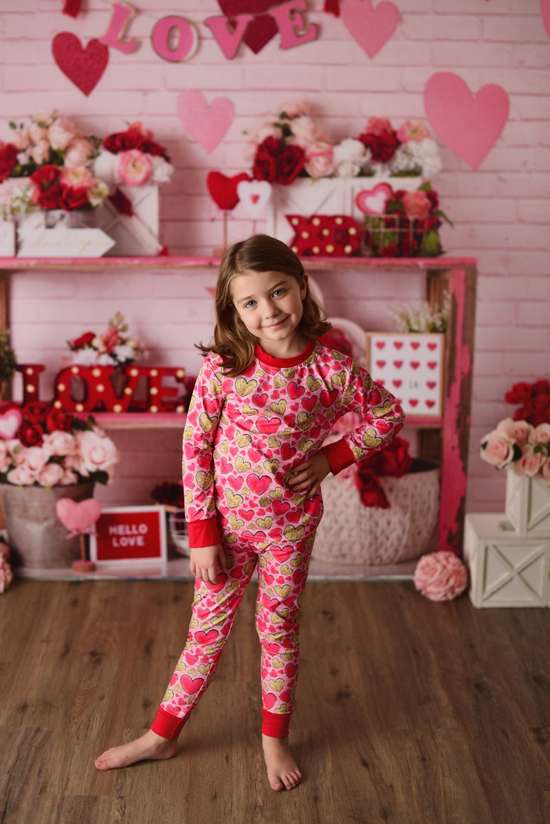 VALENTINE HEART SPARKLE PJS