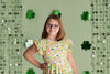 SHAMROCK RAINBOW BACK BOW TWIRL DRESS