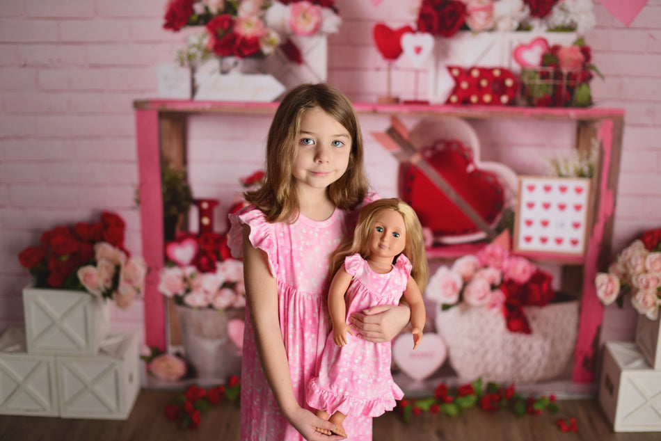 Girls valentine nightgown best sale
