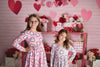 LILLY VALENTINE HEARTS DRESS - GREY