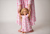 MOON & STAR LONG SLEEVES NIGHTGOWN- PINK