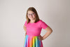 TAMMY RAINBOW TWIRLY DRESS