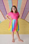 TAMMY RAINBOW TWIRLY DRESS
