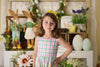 SPRING FLORALS & PLAID DRESS WITH POCKETS