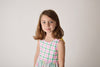 SPRING FLORALS & PLAID DRESS WITH POCKETS