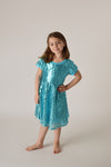 EVA TEAL SPARKLE DRESS