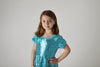 EVA TEAL SPARKLE DRESS