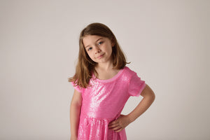 EVA PINK SPARKLE DRESS