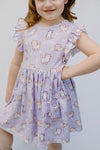 PURPLE CATS DRESS
