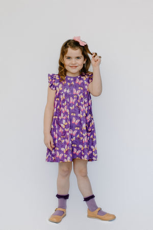 BUTTERFLY PEARL DRESS WITH POCKETS