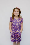 BUTTERFLY PEARL DRESS WITH POCKETS