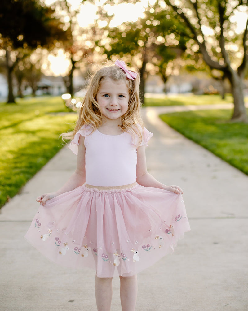 Tulle Skirt Leggings - Navy blue - Kids