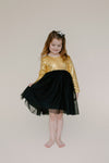 BLACK & GOLD SPARKLE TUTU DRESS