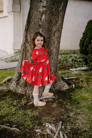 CHRISTMAS TREE TWIRLY DRESS