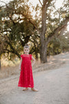 PENELOPE LACE MAXI DRESS- RED