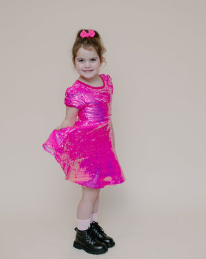 MAGENTA SPARKLE DRESS