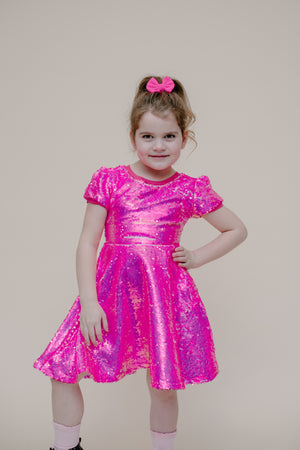 MAGENTA SPARKLE DRESS