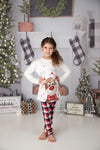 FAMILY RUDOLPH PLAID PJ SETS