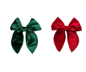 SAILOR BOW - RED & GREEN