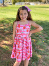 STRAWBERRY TANK TWIRL DRESS